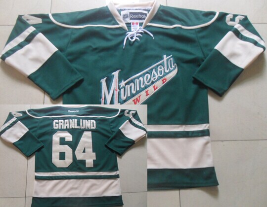 Minnesota Wild #64 Mikael Granlund Green Third Jersey Minnesota Wild #64 Mikael Granlund Green Third Jersey