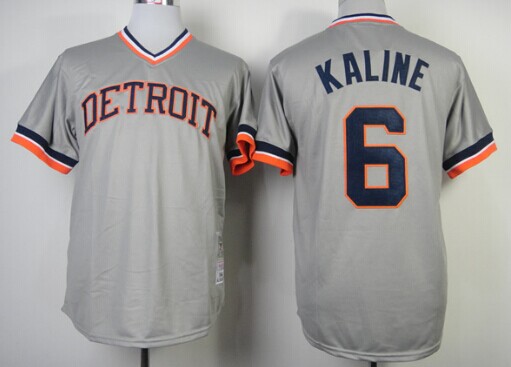 Detroit Tigers #6 Al Kaline 1984 Gray Pullover Jersey Detroit Tigers #6 Al Kaline 1984 Gray Pullover Jersey