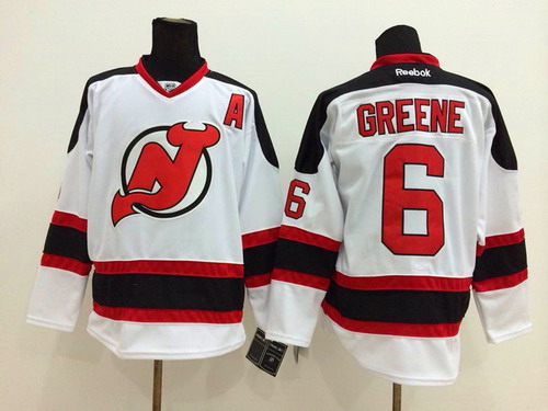 New Jersey Devils #6 Andy Greene White Jersey New Jersey Devils #6 Andy Greene White Jersey