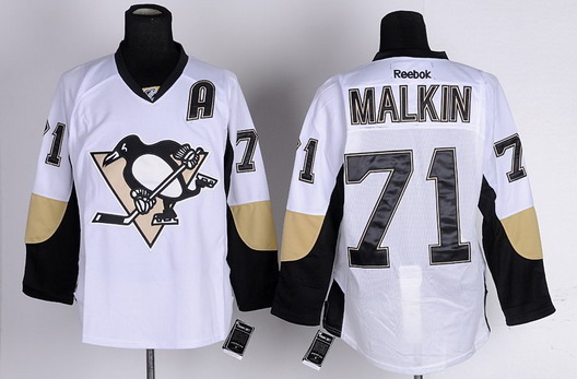 Pittsburgh Penguins #71 Evgeni Malkin White Jersey Pittsburgh Penguins #71 Evgeni Malkin White Jersey