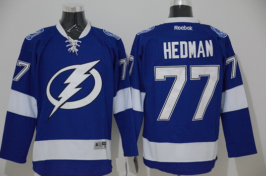 Tampa Bay Lightning #77 Victor Hedman New Blue Jersey Tampa Bay Lightning #77 Victor Hedman New Blue Jersey