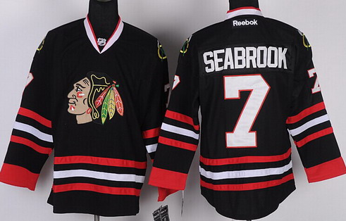 Chicago Blackhawks #7 Brent Seabrook Black Jersey Chicago Blackhawks #7 Brent Seabrook Black Jersey