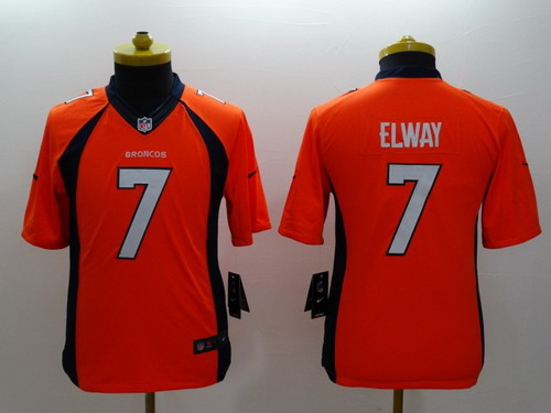 Nike Denver Broncos #7 John Elway 2013 Orange Limited Kids Jersey Nike Denver Broncos #7 John Elway 2013 Orange Limited Kids Jersey