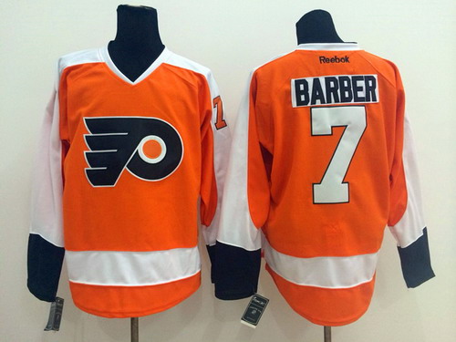 Philadelphia Flyers #7 Bill Barber Orange Jersey Philadelphia Flyers #7 Bill Barber Orange Jersey