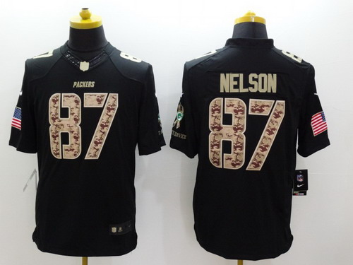 Nike Green Bay Packers #87 Jordy Nelson Salute to Service Black Limited Jersey Nike Green Bay Packers #87 Jordy Nelson Salute to Service Black Limited Jersey