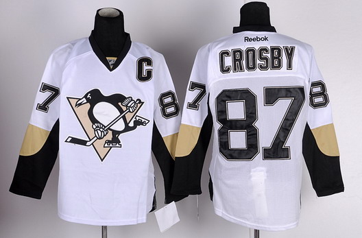 Pittsburgh Penguins #87 Sidney Crosby White Jersey Pittsburgh Penguins #87 Sidney Crosby White Jersey
