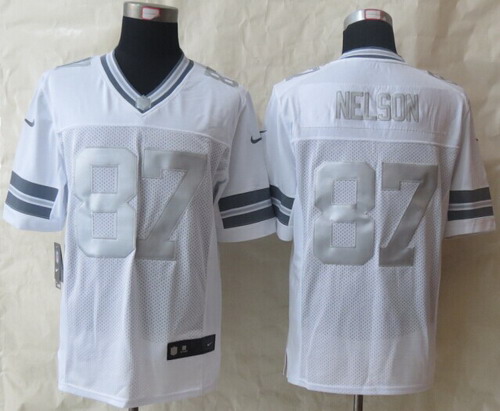Nike Green Bay Packers #87 Jordy Nelson Platinum White Limited Jersey Nike Green Bay Packers #87 Jordy Nelson Platinum White Limited Jersey