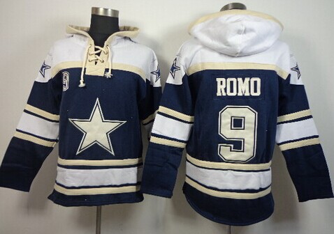 Dallas Cowboys #9 Tony Romo 2014 Blue Hoodie Dallas Cowboys #9 Tony Romo 2014 Blue Hoodie