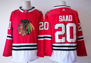 Adidas Blackhawks 20 Brandon Saad Red NHL Men's Jersey