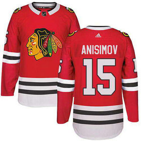 Adidas Chicago Blackhawks #15 Artem Anisimov Stitched Red Home Authentic NHL Jersey