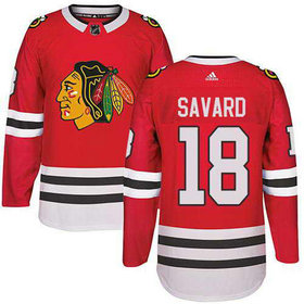 Adidas Chicago Blackhawks #18 Denis Savard Stitched Red Home Authentic NHL Jersey