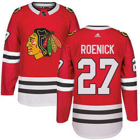 Adidas Chicago Blackhawks #27 Jeremy Roenick Stitched Red Home Authentic NHL Jersey