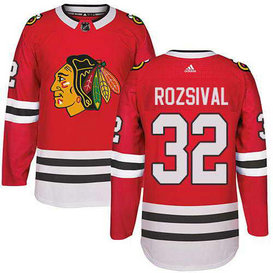 Adidas Chicago Blackhawks #32 Michal Rozsival Stitched Red Home Authentic NHL Jersey
