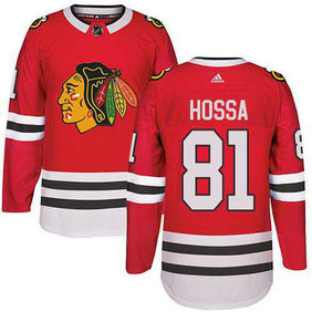 Adidas Chicago Blackhawks #81 Marian Hossa Stitched Red Home Authentic NHL Jersey