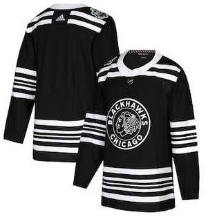 Adidas Chicago Blackhawks Black 2019 Winter Classic Authentic Player Jersey