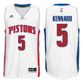 Adidas Detroit Pistons 5 Luke Kennard White 2017 NBA Draft Men Jersey