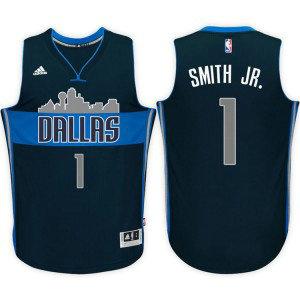 Adidas Mavericks 1 Dennis Smith Jr. Alternate Navy 2017 NBA Draft Men Jersey