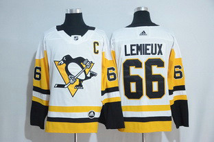 Adidas Pittsburgh Penguins #66 Mario Lemieux White Stitched NHL Jersey