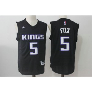 Adidas Sacramento Kings 5 De'Aaron Fox Black 2017 NBA Draft Men Jersey
