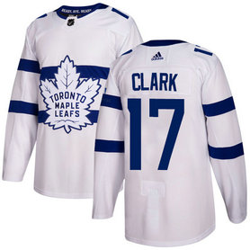 Adidas Toronto Maple Leafs #17 Wendel Clark White 2018 Stadium Series Stitched NHL Jersey