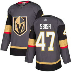 Adidas Vegas Golden Knights #47 Luca Sbisa Grey Home Authentic Stitched NHL Jersey Adidas Vegas Golden Knights #47 Luca Sbisa Grey Home Authentic Stitched NHL Jersey