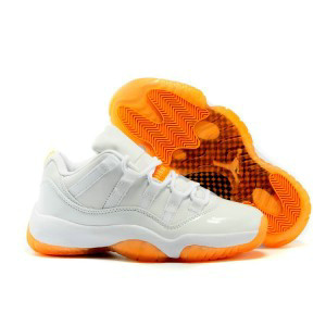 Air Jordan 11 Low Citrus Bred White And Orange Men Women Shoes Air Jordan 11 Low Citrus Bred White And Orange Men Women Shoes