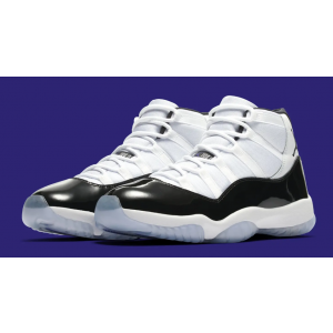 Air Jordan 11 air zoom White Black Dark Concord Shoes