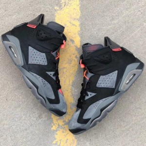 Air Jordan 6 Retro PSG Black Grey Shoes