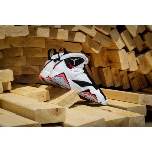 Air Jordan 7 Retro Shoes Orange Black White
