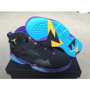 Air Jordan 7 Retro Shoes Wine Red Purple Black