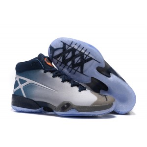 Air Jordan XXX 30 Shoes Navy Grey