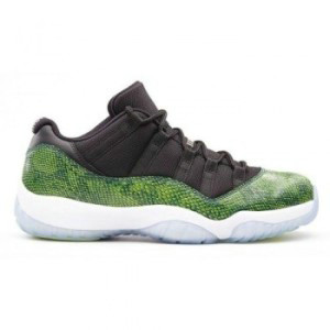 Air jordan 11 Retro Low Black Night Shade-White-Volt Ice