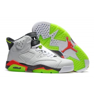 Air jordan 6 Basket Shoes 2016 Black Light Green Black