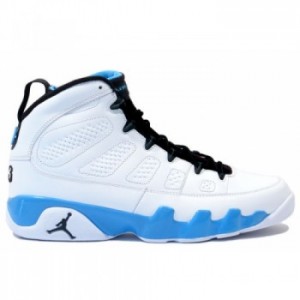 Air jordan Retro 9 White Black University Blue A09003