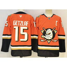 Anaheim Ducks 15 Ryan Getzlaf Orange New Men Jersey