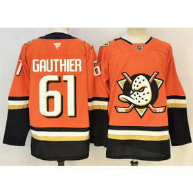 Anaheim Ducks 61 Gauthier Orange New Men Jersey