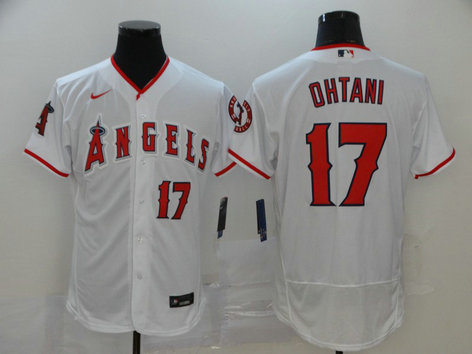 Angels 17 Shohei Ohtani White 2020 Nike Flexbase Jersey