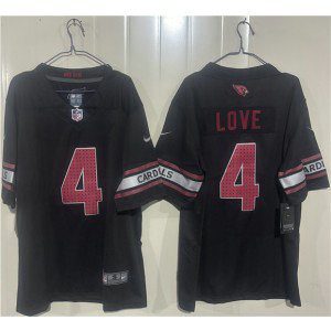 Arizona Cardinals 4 Jeremiyah Love Black Vapor Limited Men Jersey