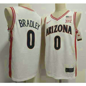 Arizona Wildcats 0 Jaden Bradley White Vapor Limited Men Jersey