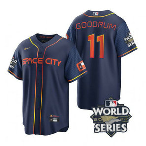 Astros 11 Niko Goodrum Navy Nike 2022 World Series City Connect Cool Base Jersey Astros 11 Niko Goodrum Navy Nike 2022 World Series City Connect Cool Base Jersey
