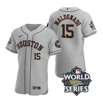 Astros 15 Martin Maldonado Gray Nike 2022 World Series Flexbase Jersey Astros 15 Martin Maldonado Gray Nike 2022 World Series Flexbase Jersey