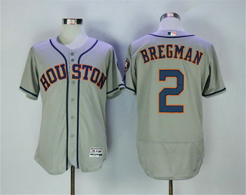 Astros 2 Alex Bregman Grey Flexbase Jersey