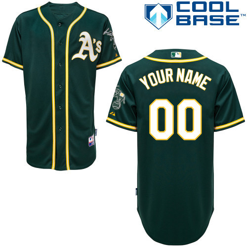 Athletics Green Customized Men Cool Base Jersey