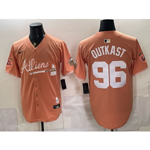 Atlanta Braves 96 Outkast Orange Cool Base Men Jersey