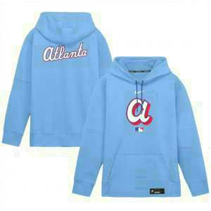 Atlanta Braves Light Blue 2026 City Connect Therma-FIT Pullover Hoodie