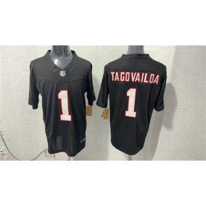 Atlanta Falcons 1 Tua Tagovailoa Black F.U.S.E. Vapor Limited Men Jersey