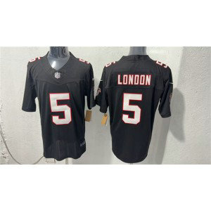 Atlanta Falcons 5 Drake London Black F.U.S.E. Vapor Limited Men Jersey