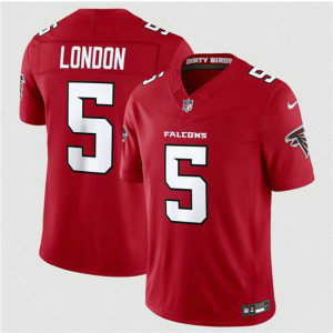 Atlanta Falcons 5 Drake London Red 2026 New F.U.S.E. Vapor Limited Men Jersey