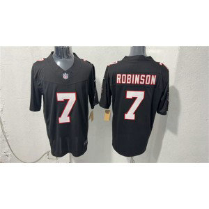 Atlanta Falcons 7 Bijan Robinson Black F.U.S.E. Vapor Limited Men Jersey