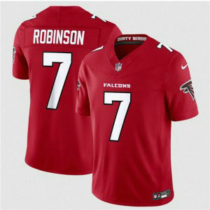 Atlanta Falcons 7 Bijan Robinson Red 2026 New F.U.S.E. Vapor Limited Men Jersey